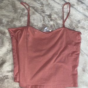 Dusty Pink M H&M Crop Top